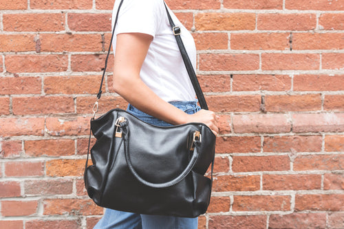 Image : Black Leather Bag